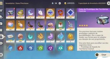 Conta Genshin Impact End Game Ar 55 + 142 Giros no Garantido