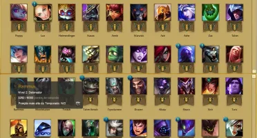 CONTA LEAGUE OF LEGENDS BR- 9 SKINS - 45 CHAMPS - UNRANKED