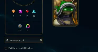 CONTA LEAGUE OF LEGENDS RARA