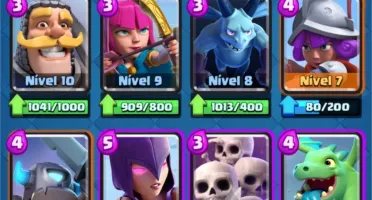 Conta de Clash Royale nvl 10 arena 12 com cartas tops