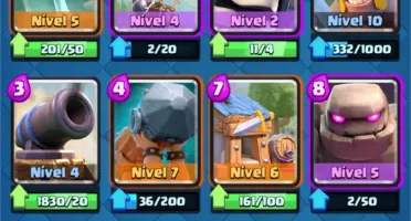 Conta de Clash Royale nvl 10 arena 12 com cartas tops