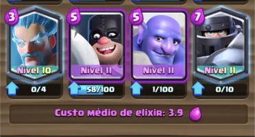 CONTA CLASH ROYALE NV 11 MESTRE 1 TODAS AS CARTAS