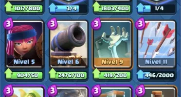CONTA CLASH ROYALE NV 11 MESTRE 1 TODAS AS CARTAS