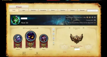 CONTA DE LEAGUE OF LEGENDS BRONZE V 18 Champs - 4 skins