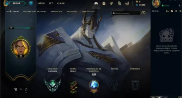 CONTA PLATINA 4 - SEM E-MAIL VERIFICADO - 15K EA - 37 CHAMPS