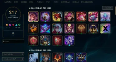Vendendo Conta LoL - 3 Ultimates, total de 192 skins, todos