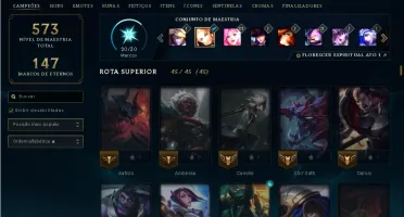 Vendendo Conta LoL - 3 Ultimates, total de 192 skins, todos