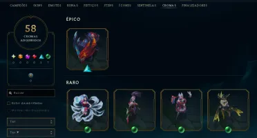 Vendendo Conta LoL - 3 Ultimates, total de 192 skins, todos