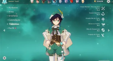 AR 57 com Kazuha C2, Ganyu, Venti e mais!
