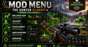 Mod Menu The Hunter Classic - Wallhack + Puxar Animais Perma
