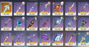 🔥 Hutao, Albedo, Kazuha,Qiqi, jean Ar48+espada celestial🔥