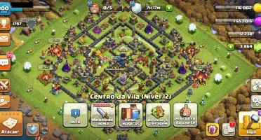 CLASH OF CLANS CV 12 MONSTRA !!!!