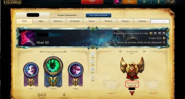 Conta De League Of Legends Gold 3, 53 Skins E 127 Champs.