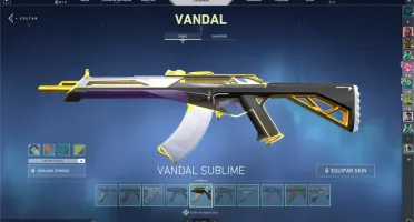 Conta de Valorant Plat 2 com várias skins e facas.