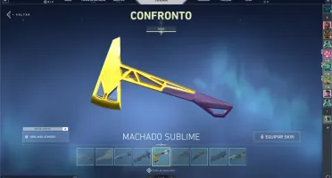 Conta de Valorant Plat 2 com várias skins e facas.