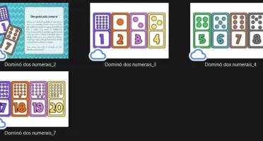 Alfabetização - - Numerais Dominó