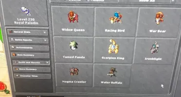 Vendo Rp Lv 230 skills 112 (Kalibra) ,ED Lv 200 (KALIBRA) br