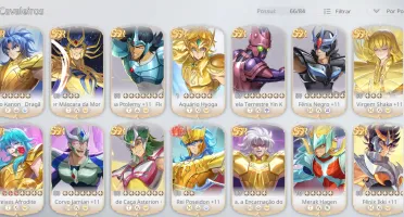 Conta do Saint Seiya Ex a Venda