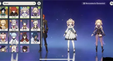 Conta Genshin Impact AR48 Venti e Diluc + 8769 gemas