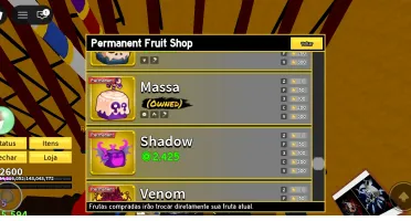 Conta de blox fruits