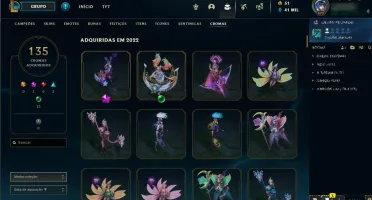 Conta nivel 673, com todos os champs/ 358 skins