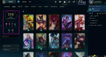 Conta nivel 673, com todos os champs/ 358 skins