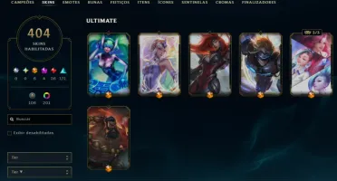 Conta de LoL de 2012 FULL champ LVL671