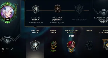 Vendo conta Lol com 442 skins, e 4 prestigios
