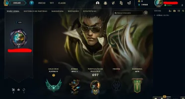 SUPER CONTA DE LOL COM TODOS PERSONAGENS E QUASE 500 SKINS!
