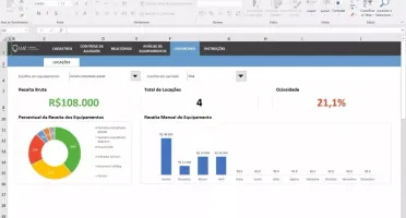 Planilha De Locação De Equipamentos 4.0