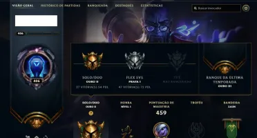 Conta de League of Legends com muita skin