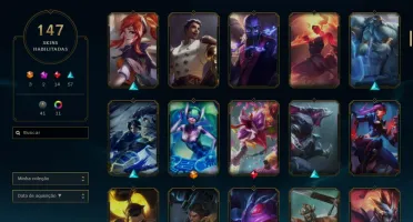 Conta de League of Legends com muita skin