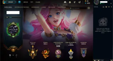 Conta LVL 341 OURO IV + Todos Campeões + 159 Skins