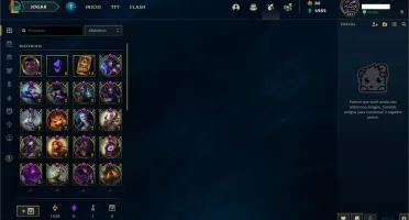 Conta LVL 341 OURO IV + Todos Campeões + 159 Skins