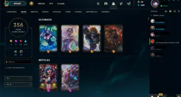 Conta TOP LOL 356 Skins / Dima 4