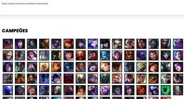 Conta bronze 4 com 89 Champs e 80 Skins + 5 Prestigios