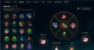 Conta bronze 4 com 89 Champs e 80 Skins + 5 Prestigios