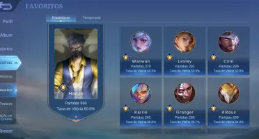 CONTA TOP MÓBILE LEGENDS