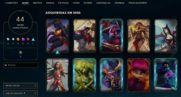 [Entrega Automática] Conta Lol Platina, 44 Skins, 14K Ea