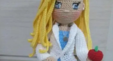 Amigurumi Profissões - Nutricionista
