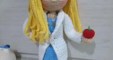 Amigurumi Profissões - Nutricionista