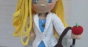 Amigurumi Profissões - Nutricionista