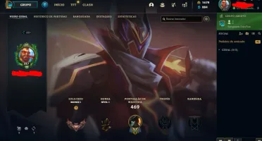 CONTA BRONZE 1, COM 153 CAMPEÕES E 152 SKINS LVL 327 1679 RP