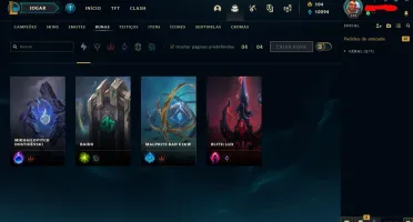 CONTA BRONZE 1, COM 153 CAMPEÕES E 152 SKINS LVL 327 1679 RP
