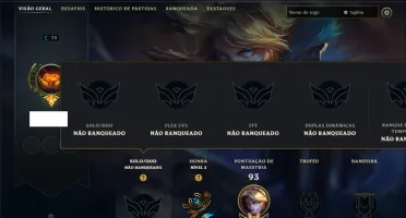 Unranked com 50 Champs e 29 Skins