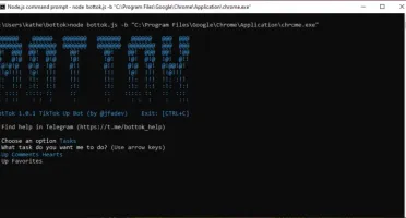 Script para bot de visualização e curtidas no tiktok
