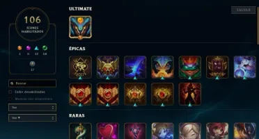 CONTA 2015 PLATINA 4- EA PARA TROCAR NICK- 79 CHAMP 51 SKINS
