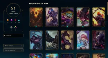 CONTA 2015 PLATINA 4- EA PARA TROCAR NICK- 79 CHAMP 51 SKINS
