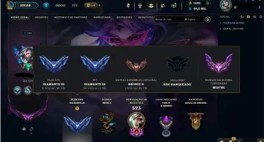 Vendo Conta Lol - Mestre Soloq Ultima Season - 192 Skins