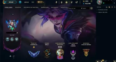 Vendo Conta Lol - Mestre Soloq Ultima Season - 192 Skins